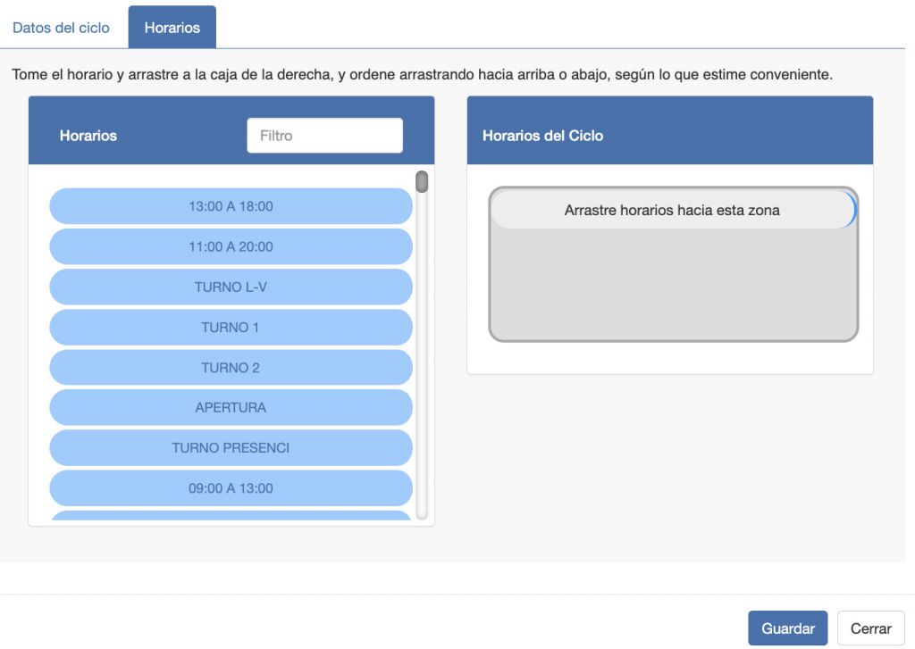 Mantención de Ciclos